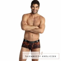 ANAIS MEN CHILL Boxer S czarne bokserki z kolorowym nadrukiem ANAIS MEN