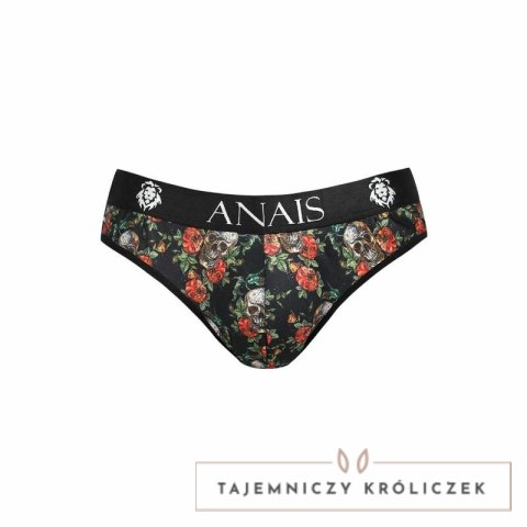 ANAIS MEN Power Slip L - Męskie Slipy z Motywem Roż i Czaszek, L ANAIS MEN