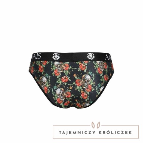 ANAIS MEN Power Slip L - Męskie Slipy z Motywem Roż i Czaszek, L ANAIS MEN
