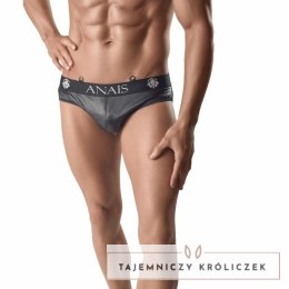 Anais Men Ares Slip XL - Szorty męskie z siateczką i ekoskorą czarne ANAIS MEN