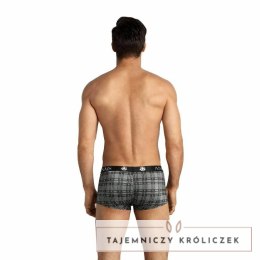 Anais Men Balance Boxer S czarno-szara kratka, mikrofibra ANAIS MEN