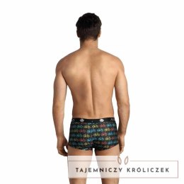 Anais Men Benito Boxer S - bokserki sportowe, dłuższe nogawki, czarne ANAIS MEN