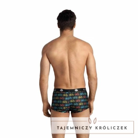 Anais Men Benito Boxer S - bokserki sportowe, dłuższe nogawki, czarne ANAIS MEN