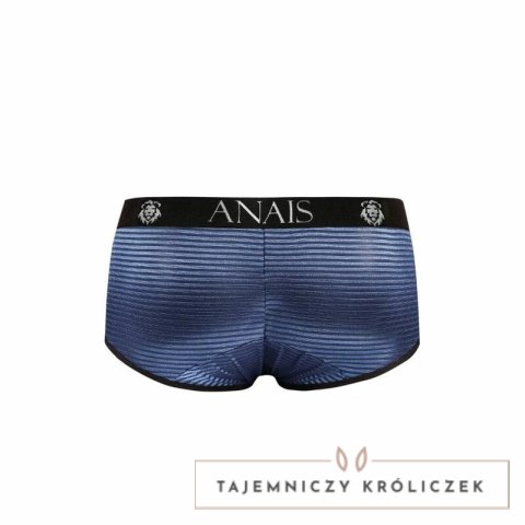 Anais Men Brief XL - Sportowy kroj, czarny z granatowymi paskami ANAIS MEN