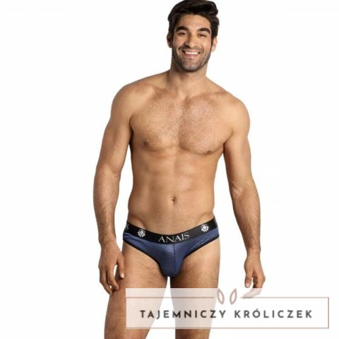 Anais Men Naval Slip XL - Granatowo-Czarne Majtki z Tiulu, Komfortowa Guma ANAIS MEN