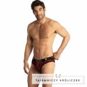 Anais Men Tribal Slip XL czerwone majtki z mikrofibry z motywem zwierzęcym ANAIS MEN