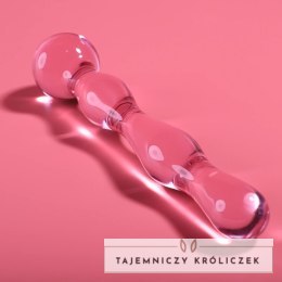 Ibiza Nebula Model 13 Szklany rożowy element intymny 18 cm borokrzemowe szkło NEBULA SERIES BY IBIZA