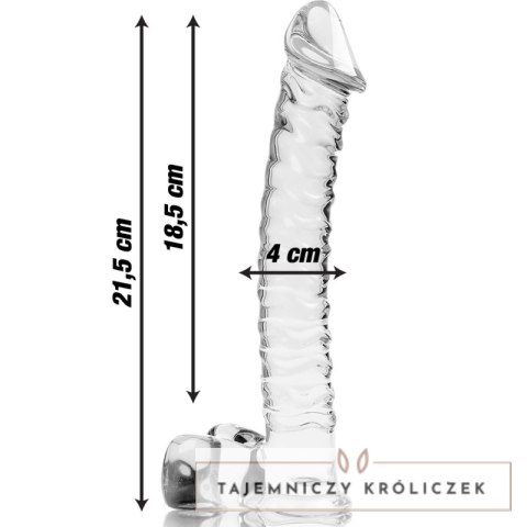 Ibiza Nebula Series Model 23 Szklany Przyrząd Intymny 21,5 cm Transparentny NEBULA SERIES BY IBIZA