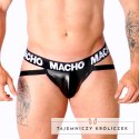 MACHO MX25NC Jock anatomiczny czarna skora XL MACHO UNDERWEAR