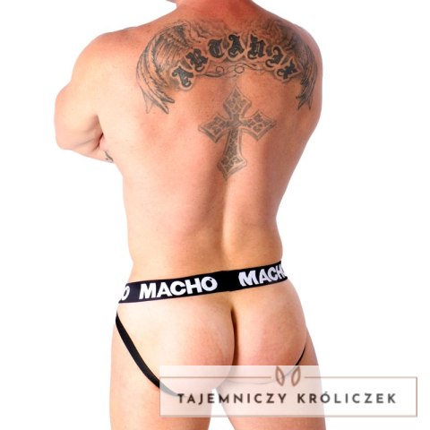 MACHO MX25NC Jock anatomiczny czarna skora XL MACHO UNDERWEAR