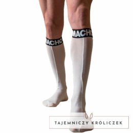 MACHO Skarpetki Połprzezroczyste Białe Uniwersalny Rozmiar MACHO UNDERWEAR