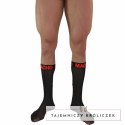 MACHO Skarpetki Połprzezroczyste Czarny/Czerwony Uniwersalny Rozmiar MACHO UNDERWEAR