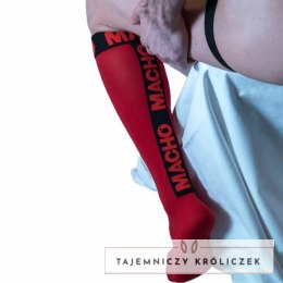 MACHO Skarpetki Połprzezroczyste Czerwone Uniwersalne Elastyczne MACHO UNDERWEAR
