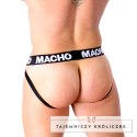 Macho MX25NC Jock czarne - elastyczne szorty ze skory syntetycznej S MACHO UNDERWEAR