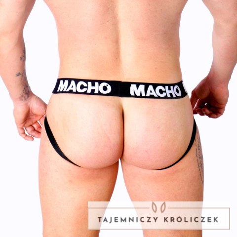 Macho MX27GR Jock anatomiczny szary-beżowy L imitacja skory MACHO UNDERWEAR