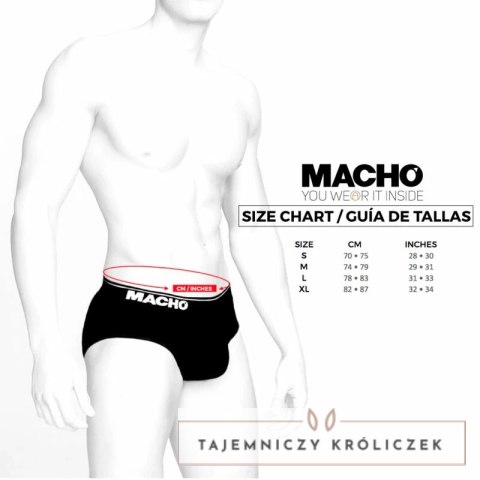 Macho MS24R krotkie bokserki anatomiczne ciemnoczerwone XL MACHO UNDERWEAR