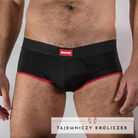 Macho MS24R krotkie bokserki anatomiczne ciemnoczerwone XL MACHO UNDERWEAR
