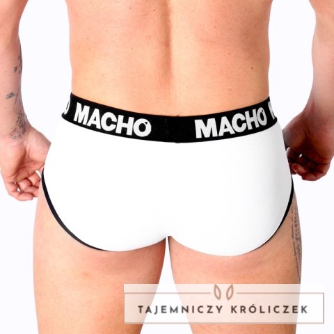 Macho MS30BL Halka męska biała L - klasyczny kroj, lycra, oddychająca MACHO UNDERWEAR
