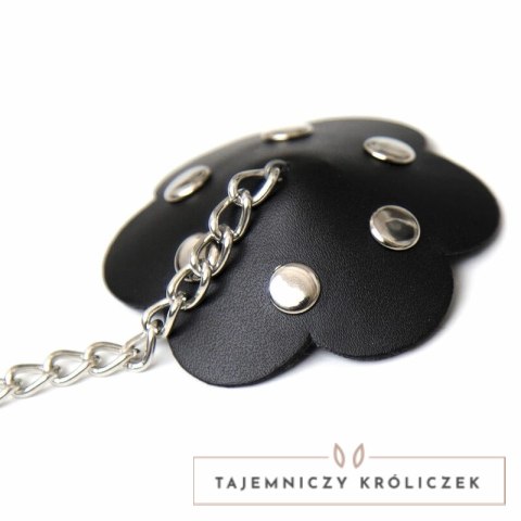 OHMAMA Nakładki na sutki z łańcuszkiem, czarne, wielokrotnego użytku OHMAMA