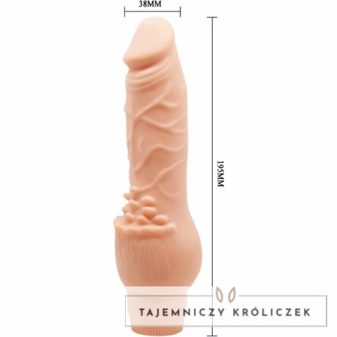 Baile Barbara Model Wibrator z Wibracjami 19,5 cm Mięso BAILE