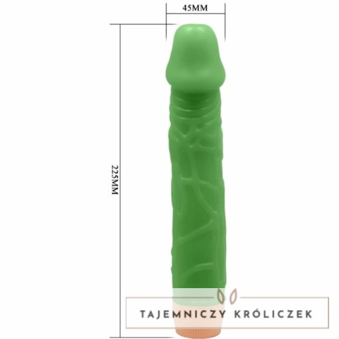 Baile Bill Zielony Model BW-001023R Wibrator 22,5cm z Wibracjami TPR BAILE