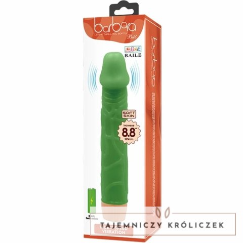 Baile Bill Zielony Model BW-001023R Wibrator 22,5cm z Wibracjami TPR BAILE