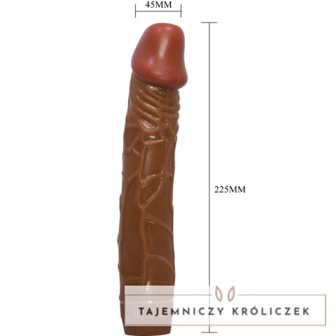 Baile Bob model z wibracją 22,5 cm kolor mulatka TPR BAILE