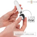 INTENSE RICO - Kompaktowy Wibrujący Model Pingwin USB, 8 Trybow, Biały INTENSE