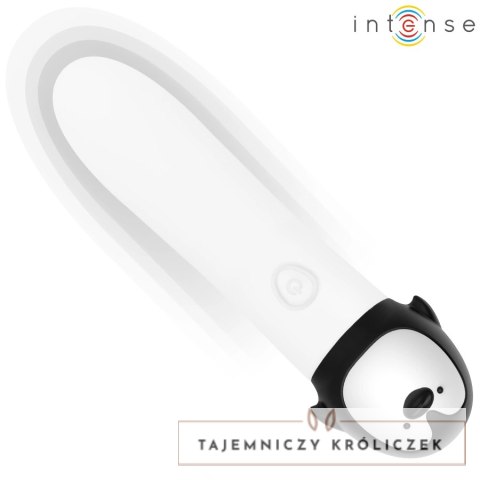 INTENSE RICO - Kompaktowy Wibrujący Model Pingwin USB, 8 Trybow, Biały INTENSE