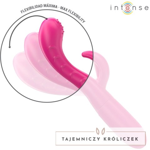 Intense Amara - Rożowy model z językiem stymulującym i 10 trybami pracy INTENSE