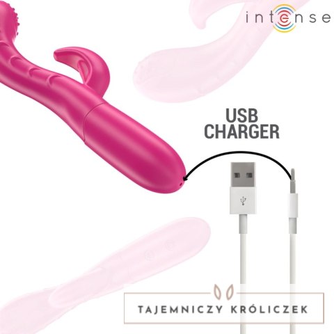 Intense Amara - Rożowy model z językiem stymulującym i 10 trybami pracy INTENSE