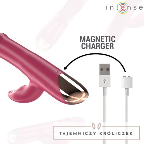 Intense Chloe wielofunkcyjny wibrator 3w1 czerwony silikon IPX7 INTENSE