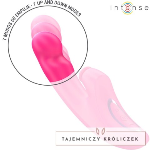 Intense EMI zaawansowany model 3w1, 10 trybow, silikon, rożowy 13,5 cm INTENSE