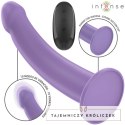 Intense Eddie model wibrujący 17,5 cm fioletowy z pilotem USB INTENSE