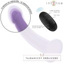 Intense Eddie model wibrujący 17,5 cm fioletowy z pilotem USB INTENSE