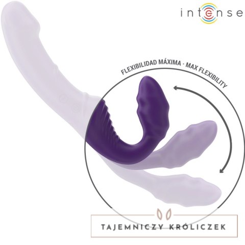Intense Jill podwojny wibrator 20 cm fioletowy pilot bezprzewodowy INTENSE