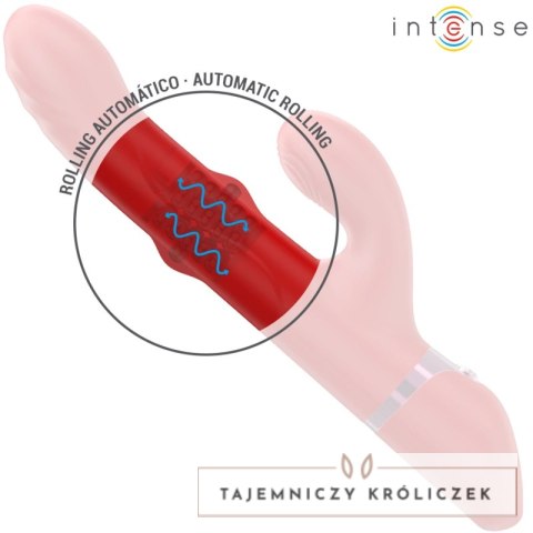 Intense LELE wielofunkcyjny masażer rotacyjno-oscylacyjny czerwony USB INTENSE