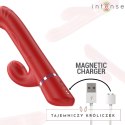 Intense LELE wielofunkcyjny masażer rotacyjno-oscylacyjny czerwony USB INTENSE
