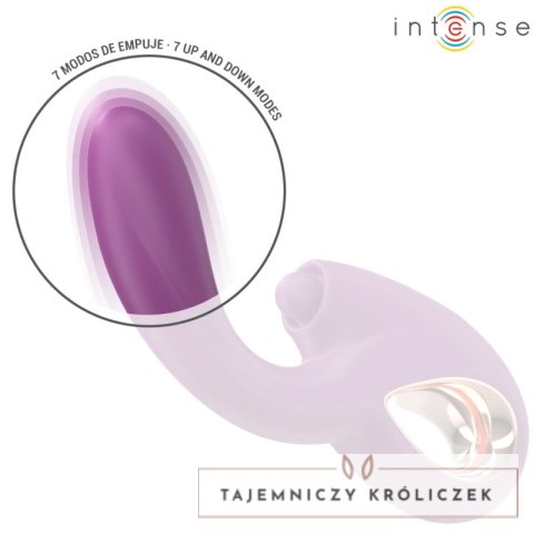 Intense Lali wielofunkcyjny masażer G z funkcją pulsacji i ruchu fioletowy INTENSE