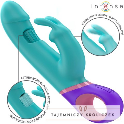 Intense Monica Niebieska - Model z Obrotowym Systemem Punktu G, 22,5 cm INTENSE