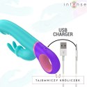 Intense Monica Niebieska - Model z Obrotowym Systemem Punktu G, 22,5 cm INTENSE