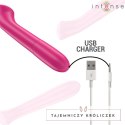 Intense Paty Model 2 Wibrator 19 cm Elastyczny 10 Trybow Rożowy INTENSE