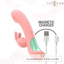 Intense Rachel Rabbit model oscylacyjny 5 trybow rożowy silikon 23cm INTENSE