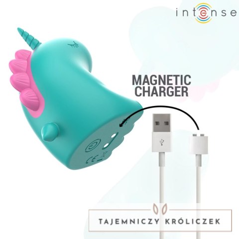 Intense TRIXIE Zielony stymulator punktowy jednorożec silikonowy IPX7 USB INTENSE