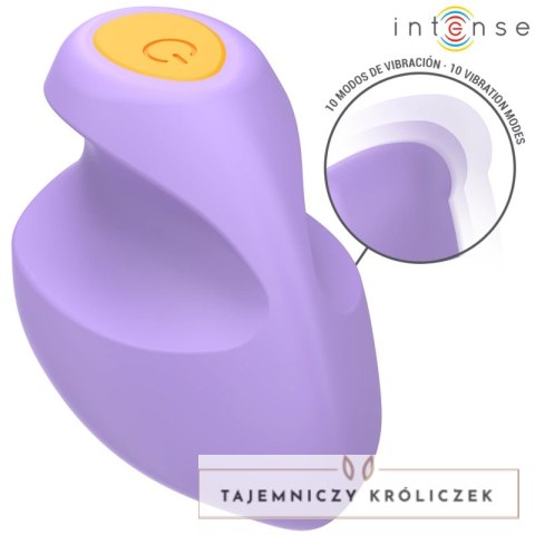 Intense Ursula - kompaktowy stymulator z 10 trybami, fioletowy INTENSE