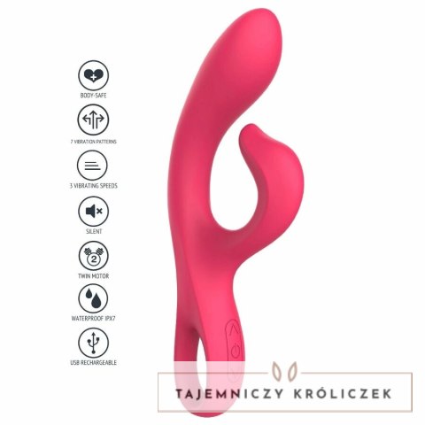XOCOON Endless G-Spot Vibrator Fuksja - silikonowy, 10 trybow, IPX7 XOCOON