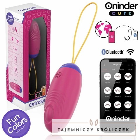 ONINDER CUTE - Intymna Maszyna Wibrująca z Aplikacją, 9 Trybow, Rożne Kolory ONINDER