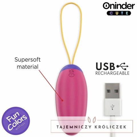 ONINDER CUTE - Intymna Maszyna Wibrująca z Aplikacją, 9 Trybow, Rożne Kolory ONINDER