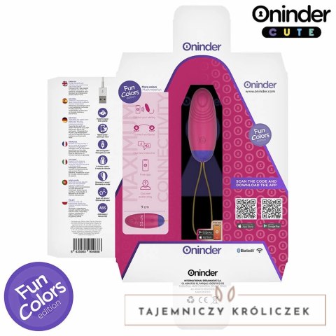 ONINDER CUTE - Intymna Maszyna Wibrująca z Aplikacją, 9 Trybow, Rożne Kolory ONINDER