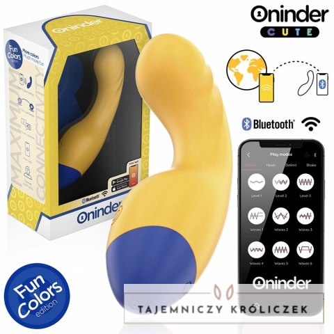 ONINDER CUTE Love Buddy Master - Wibrujący model z aplikacją, żołty 14 cm ONINDER